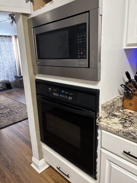 Built-in microwave and oven electrical hookup by TK Electric