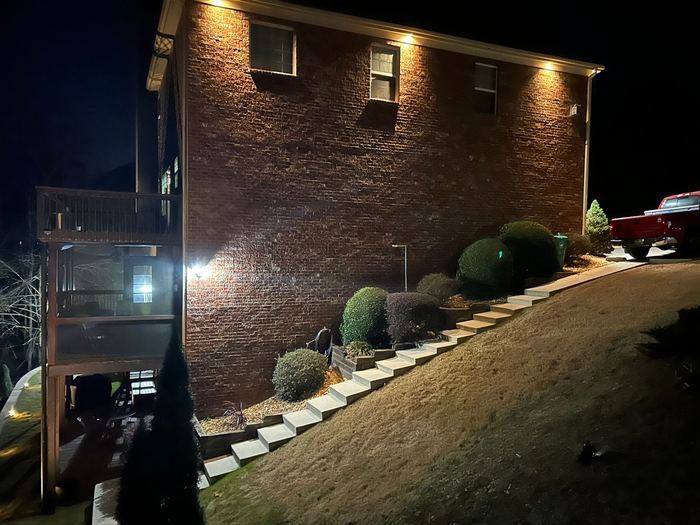 Exterior accent lighting installed by TK Electric