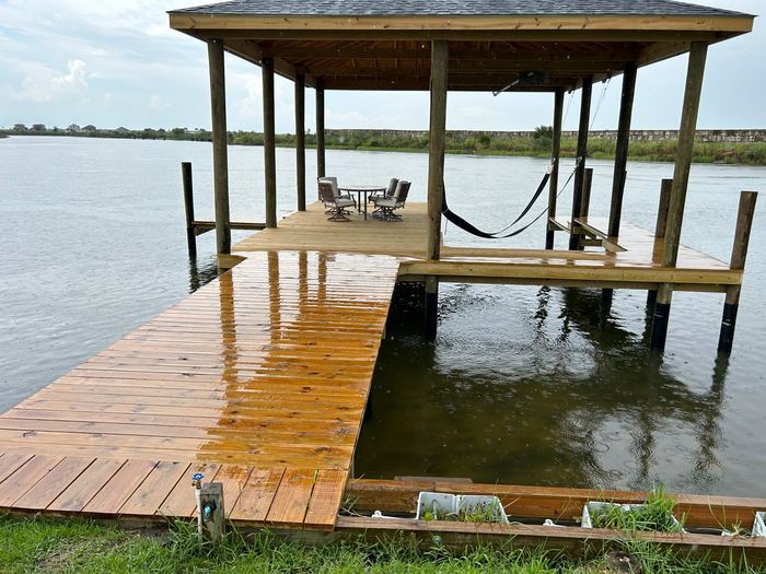 Waterfront dock lighting installed by TK Electric