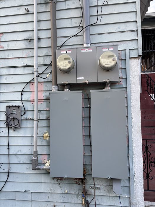 Multi-meter and panel install on a New Orleans shotgun house by TK Electric