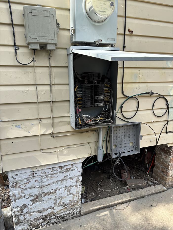 Exterior electrical panel service by TK Electric in New Orleans, LA